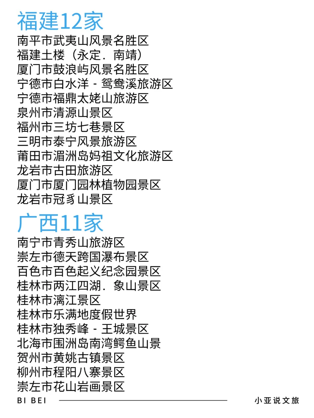 五一出游|全国5A级旅游景区名单