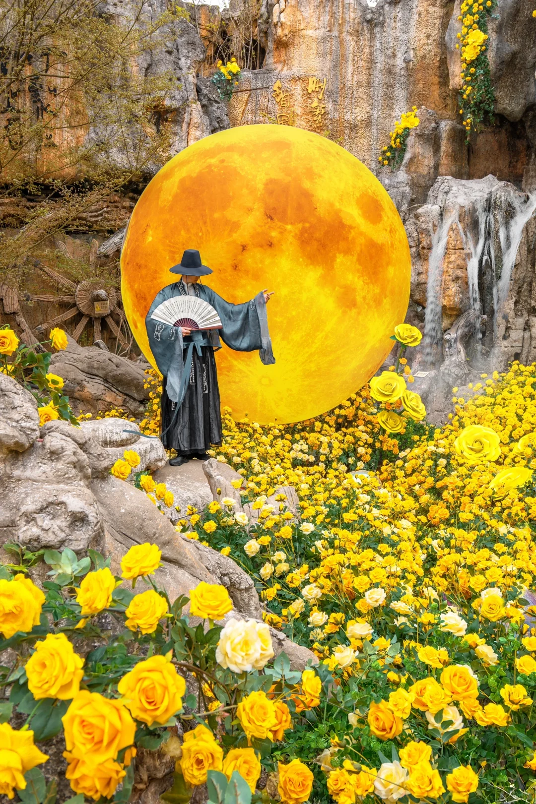 浪漫疯了❗️十万玫瑰峡谷‼️真的好震撼🥀