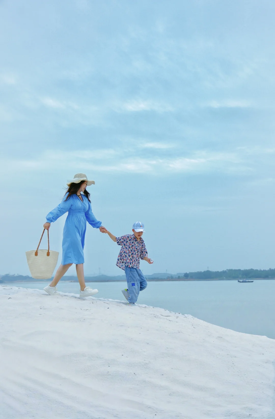 湖北罕见白沙滩🏝所有人都以为我在长滩岛