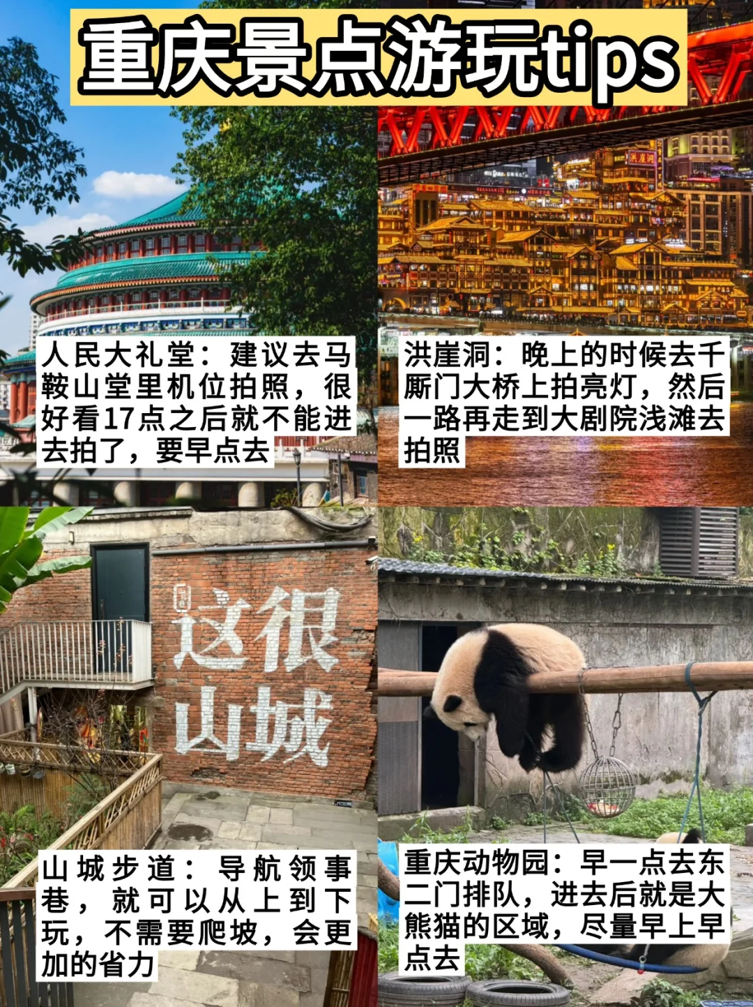 刚从重庆回来！😭亲身体验：真的不要背包