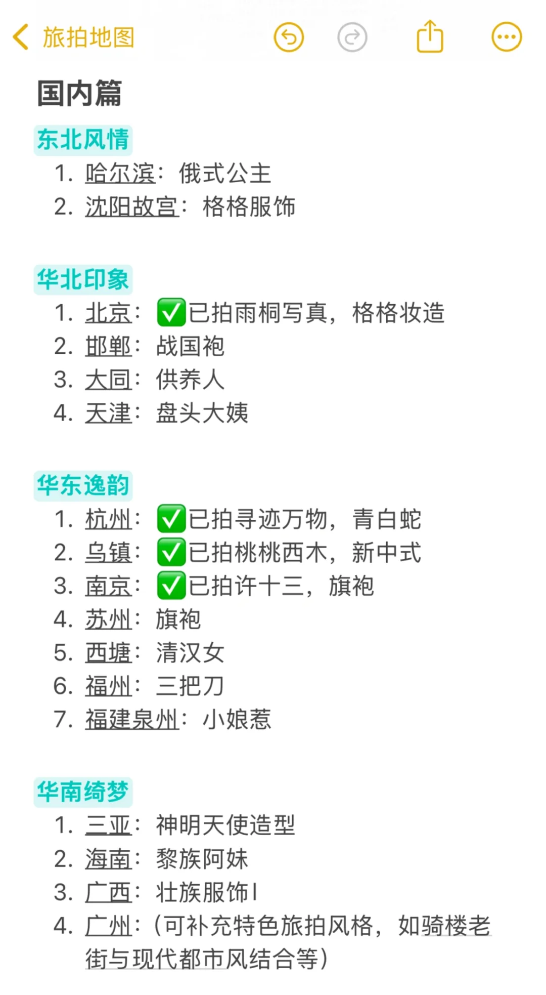 全国旅拍地图🗺️大赏，带你解锁绝美写真风格