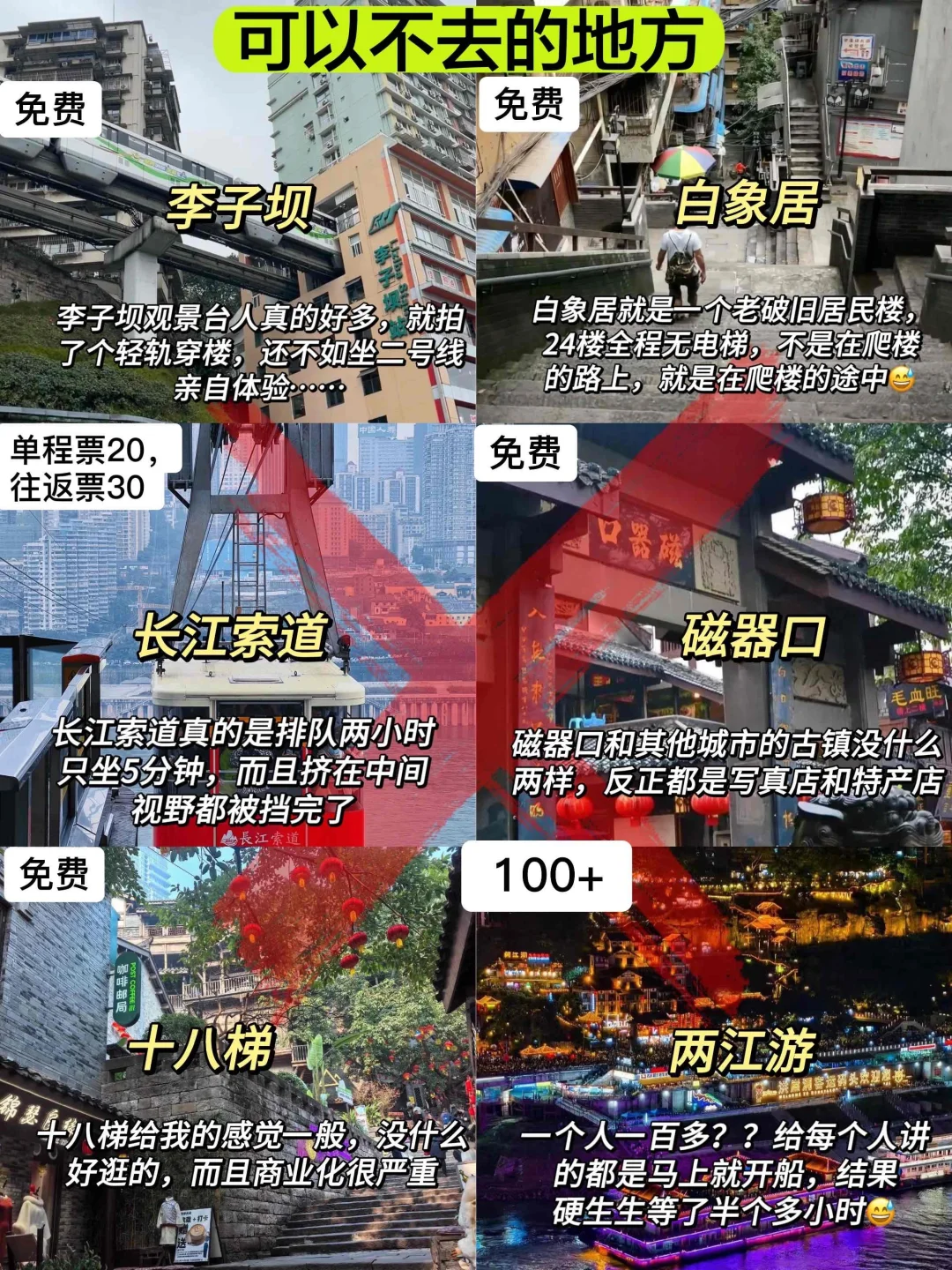 4.1📍p人重庆穷游已回，说点真心话……