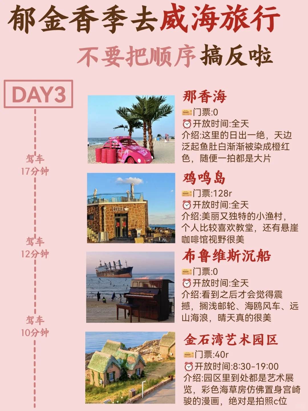 威海会奖励每一个提前做攻略的人❗️ 4月-5月