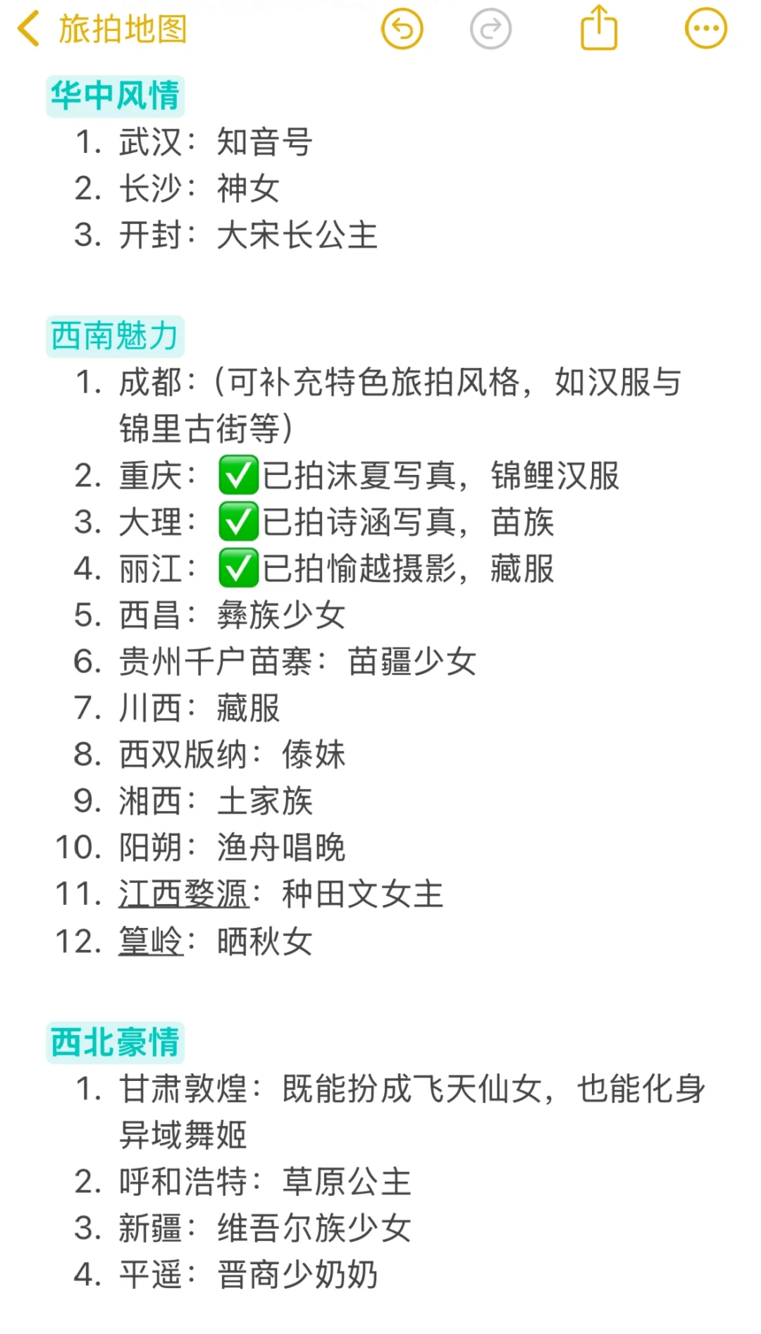 全国旅拍地图🗺️大赏，带你解锁绝美写真风格