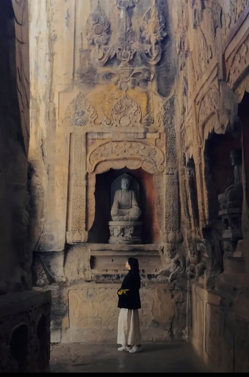 本以为云冈石窟够美，直到遇见响堂窟！！😍