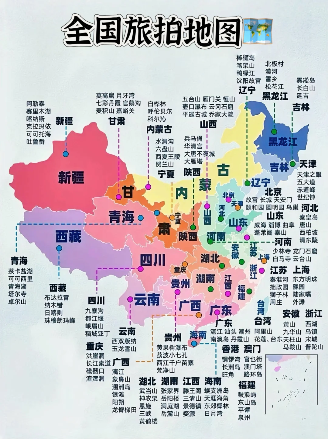 全国旅拍地图🗺️大赏，带你解锁绝美写真风格