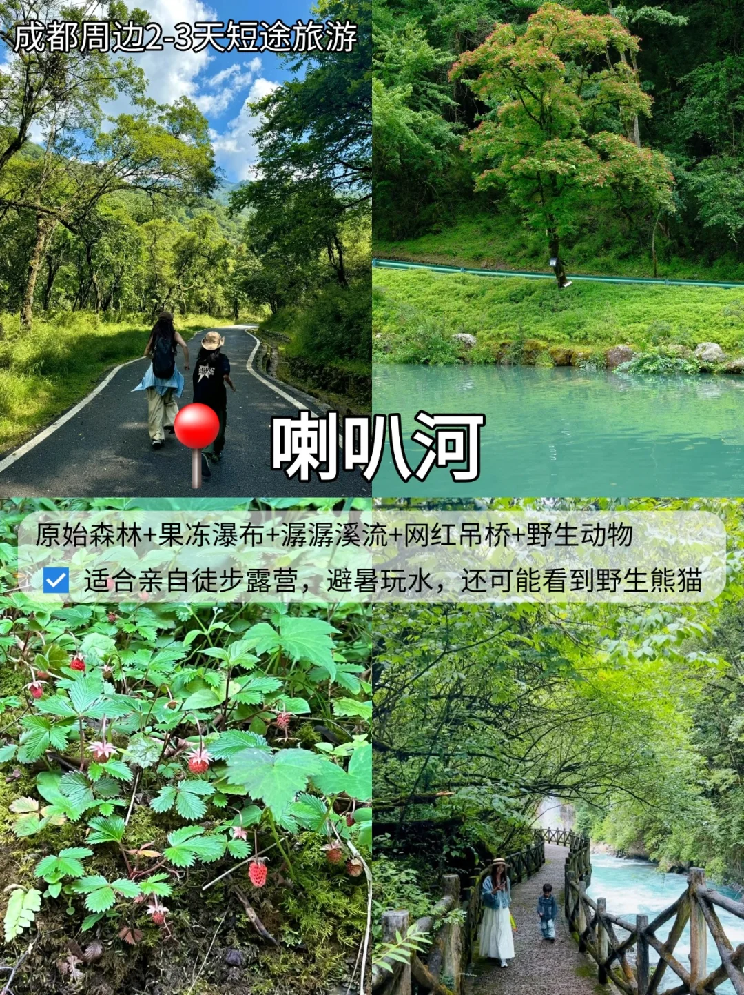 五一成都周边2~3天短途旅游攻略✅12条路线