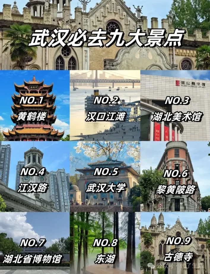 来武汉旅游吧，武汉好玩的景点