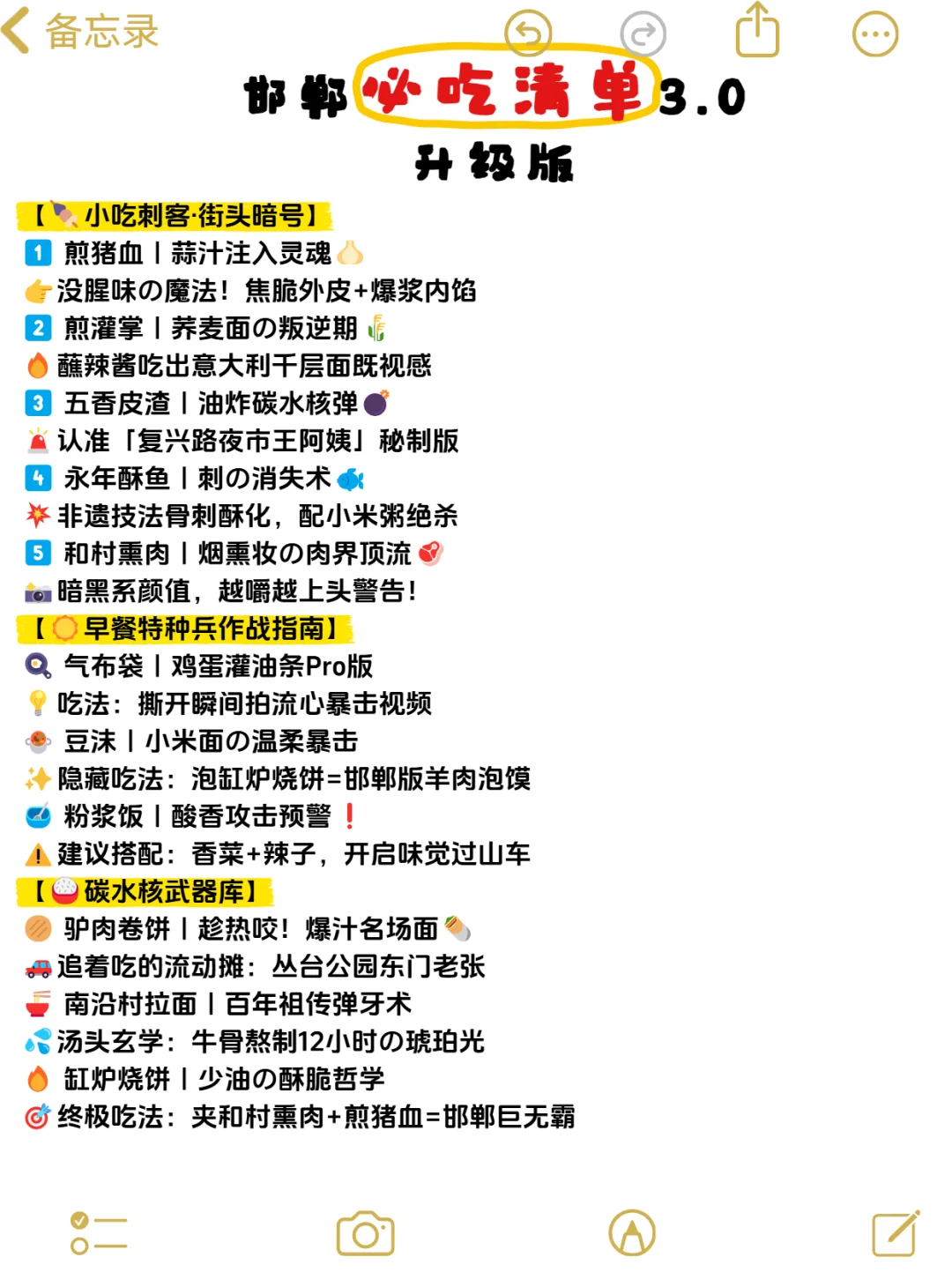 千万不要没做攻略就来邯郸！！