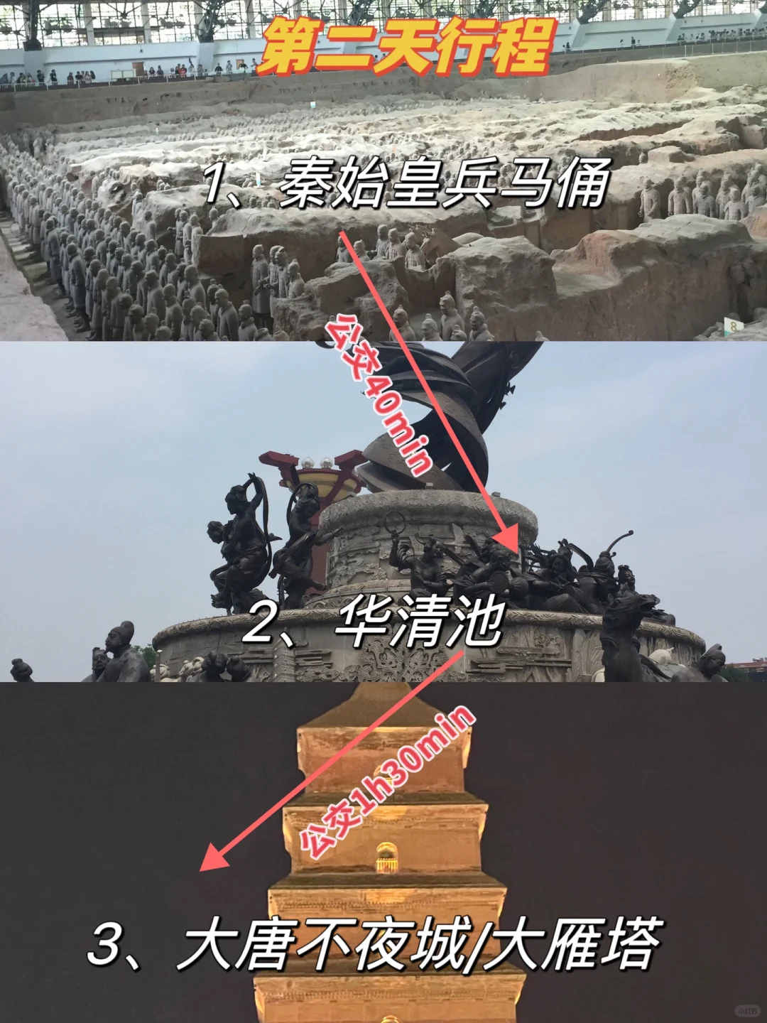 刚从西安回来，三天三晚旅游攻略分享！