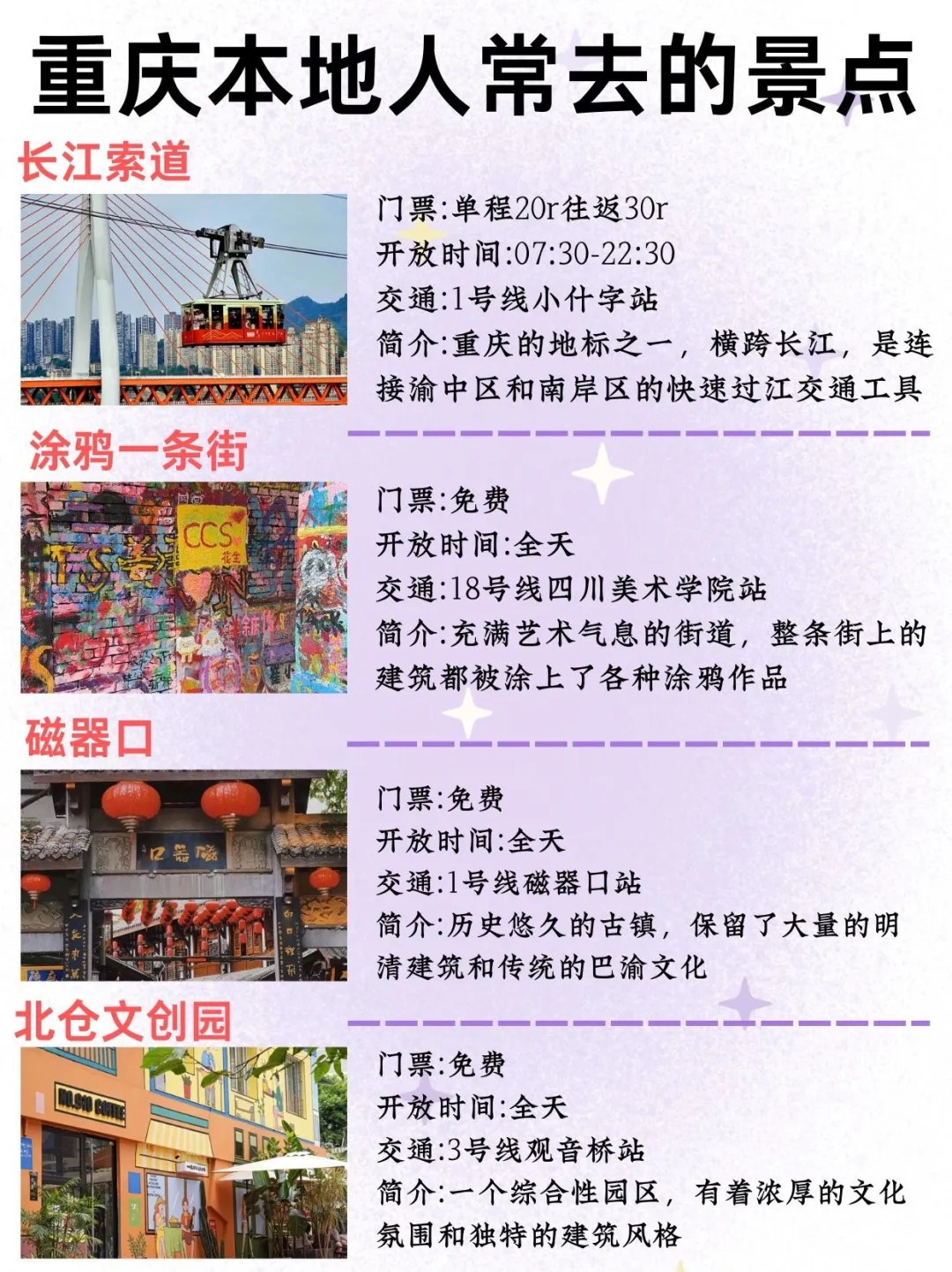 重庆本地人常去的景点✅。