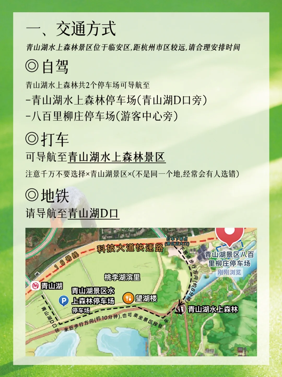 青山湖绿了🍃！杭州可冲🔝！后附详细攻略🔎！