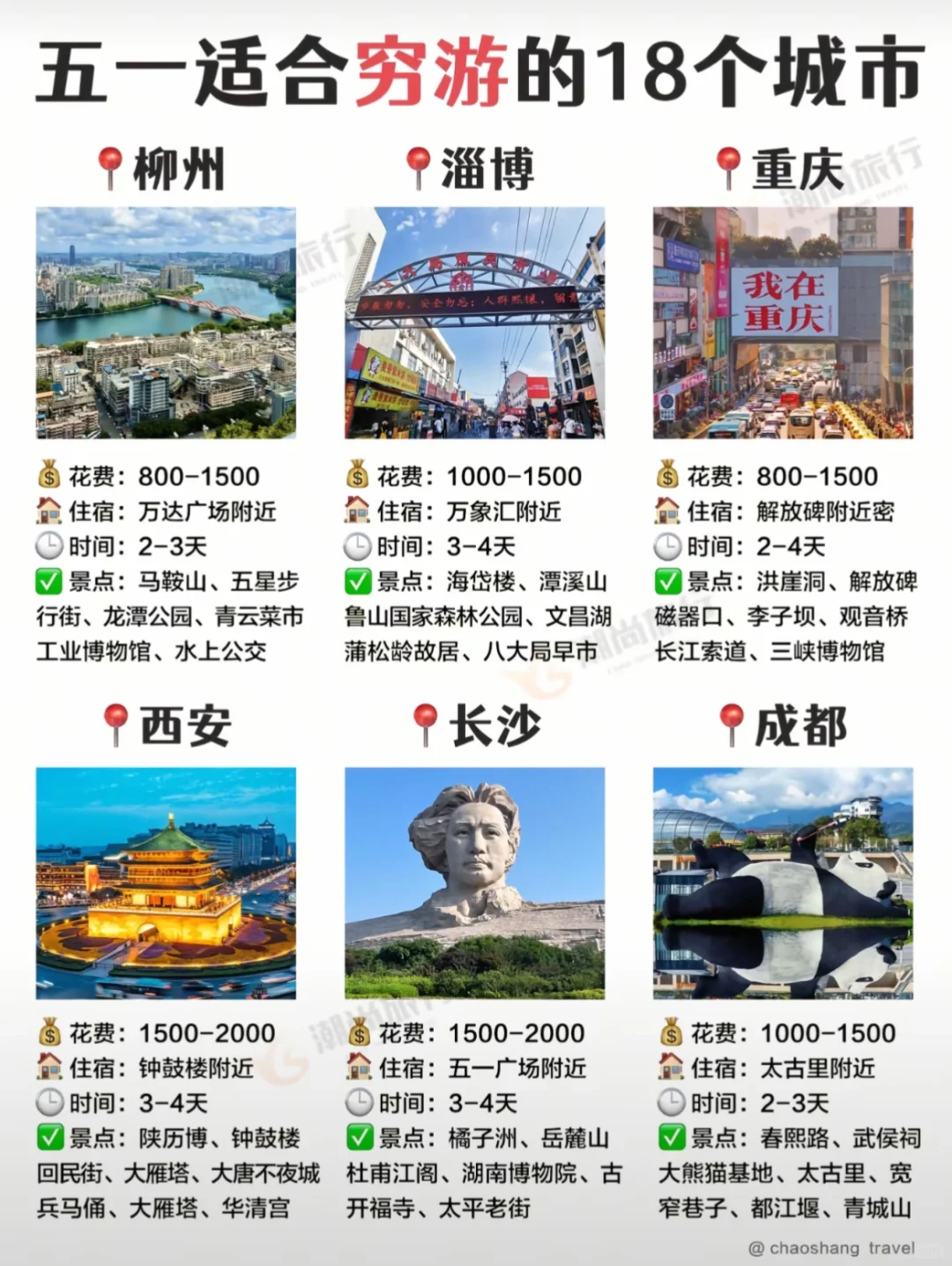 五一将至🙋🏻‍♀️ 整理了18个神仙旅行地
