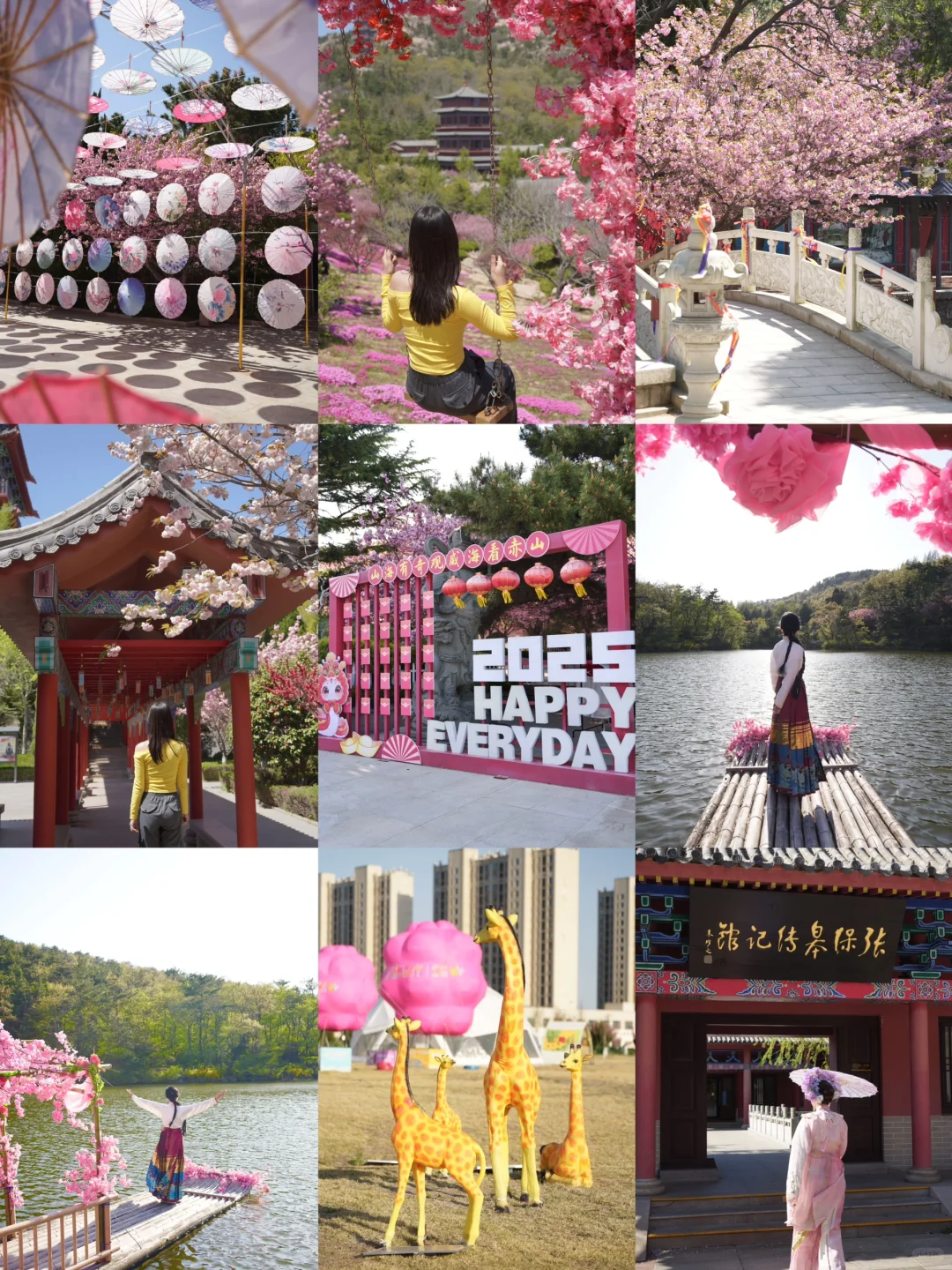 烟台五一周边游🌸威海石岛赤山樱花节‼️