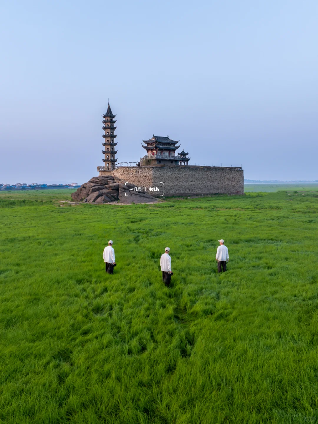 鄱阳湖中，我拍到了距今千年的落星墩！