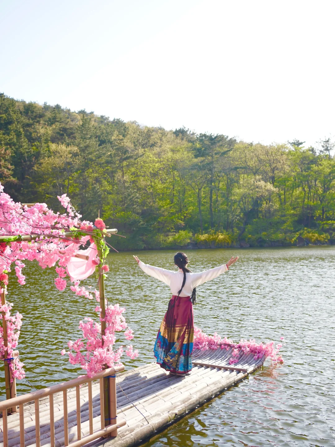 烟台五一周边游🌸威海石岛赤山樱花节‼️