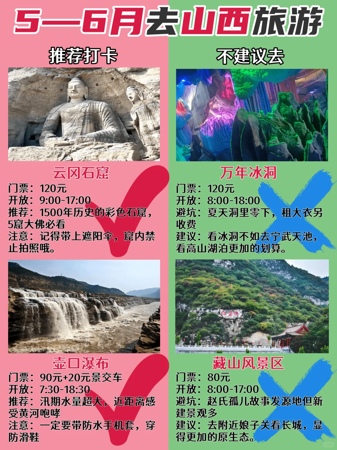 5-6月要来山西旅游的姐妹们！收好这份攻略