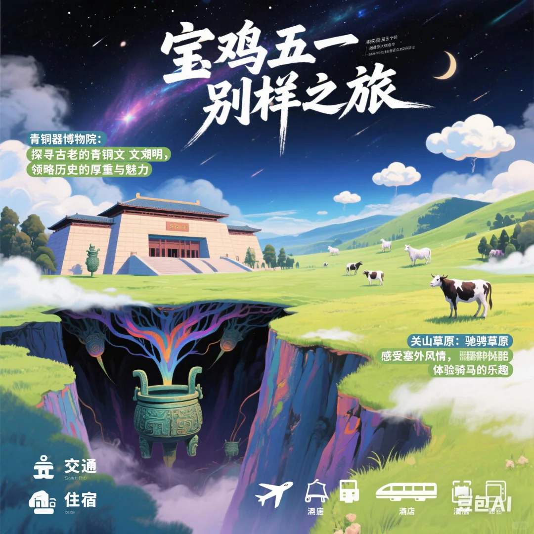 AI给出的宝鸡3日旅游攻略，供参考