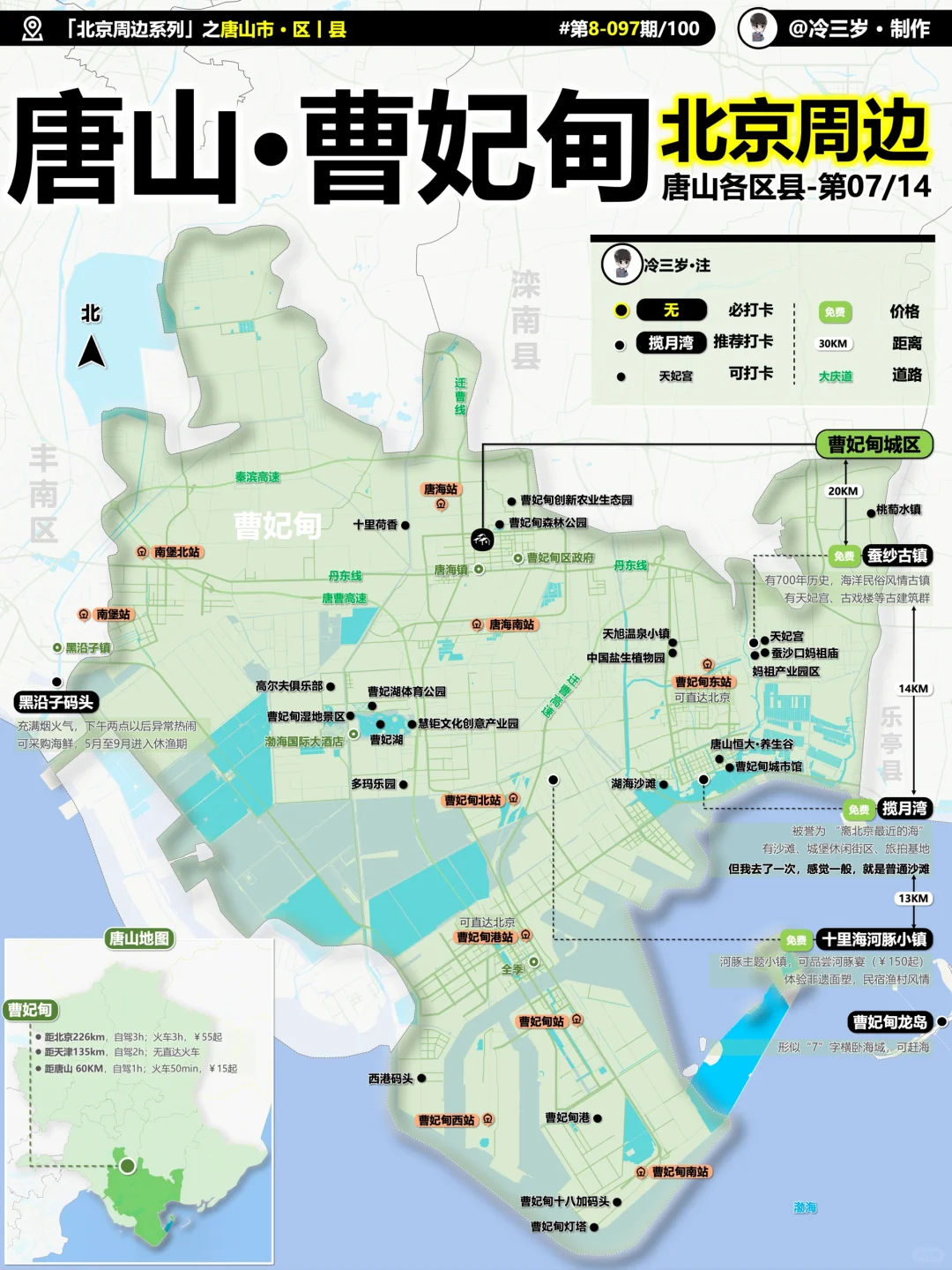 唐山市14个区县旅游攻略，有不少小众去处