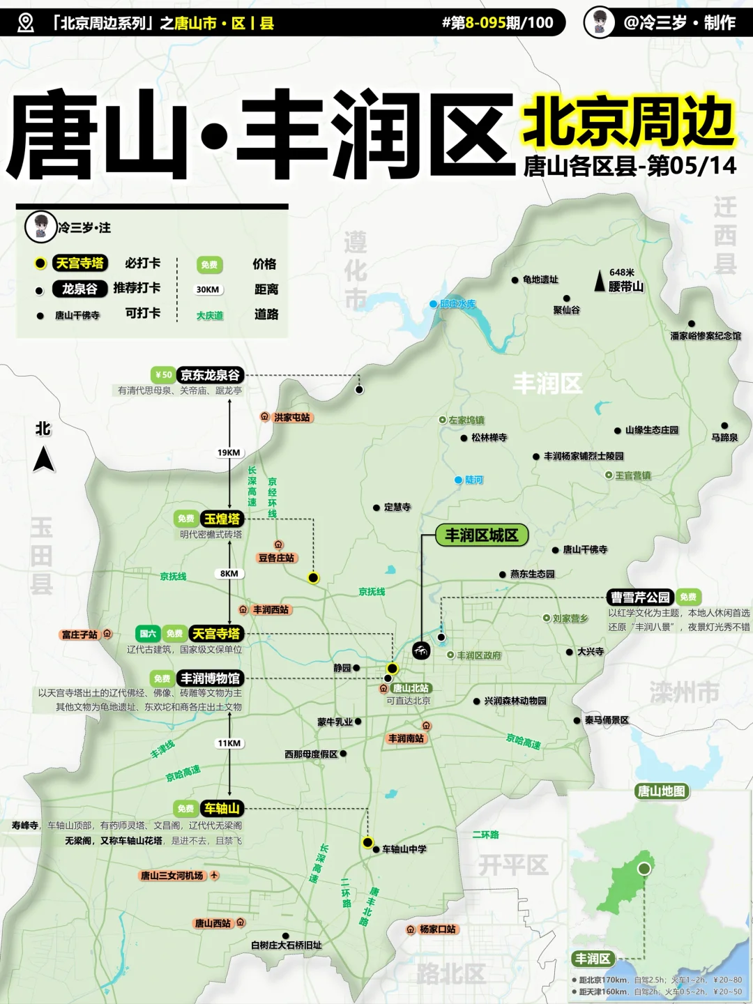 唐山市14个区县旅游攻略，有不少小众去处