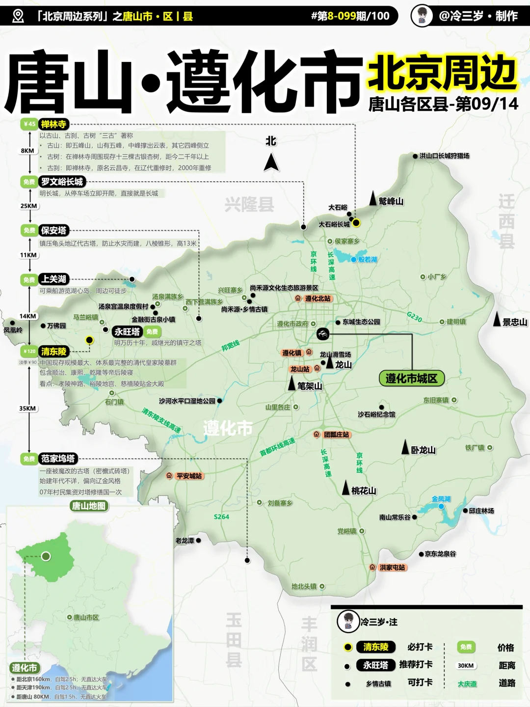 唐山市14个区县旅游攻略，有不少小众去处
