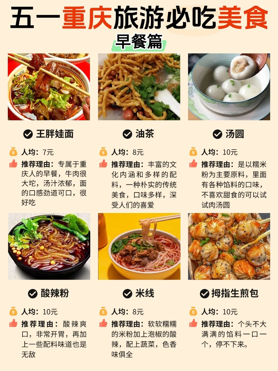 五一重庆旅游美食攻略🔥😋