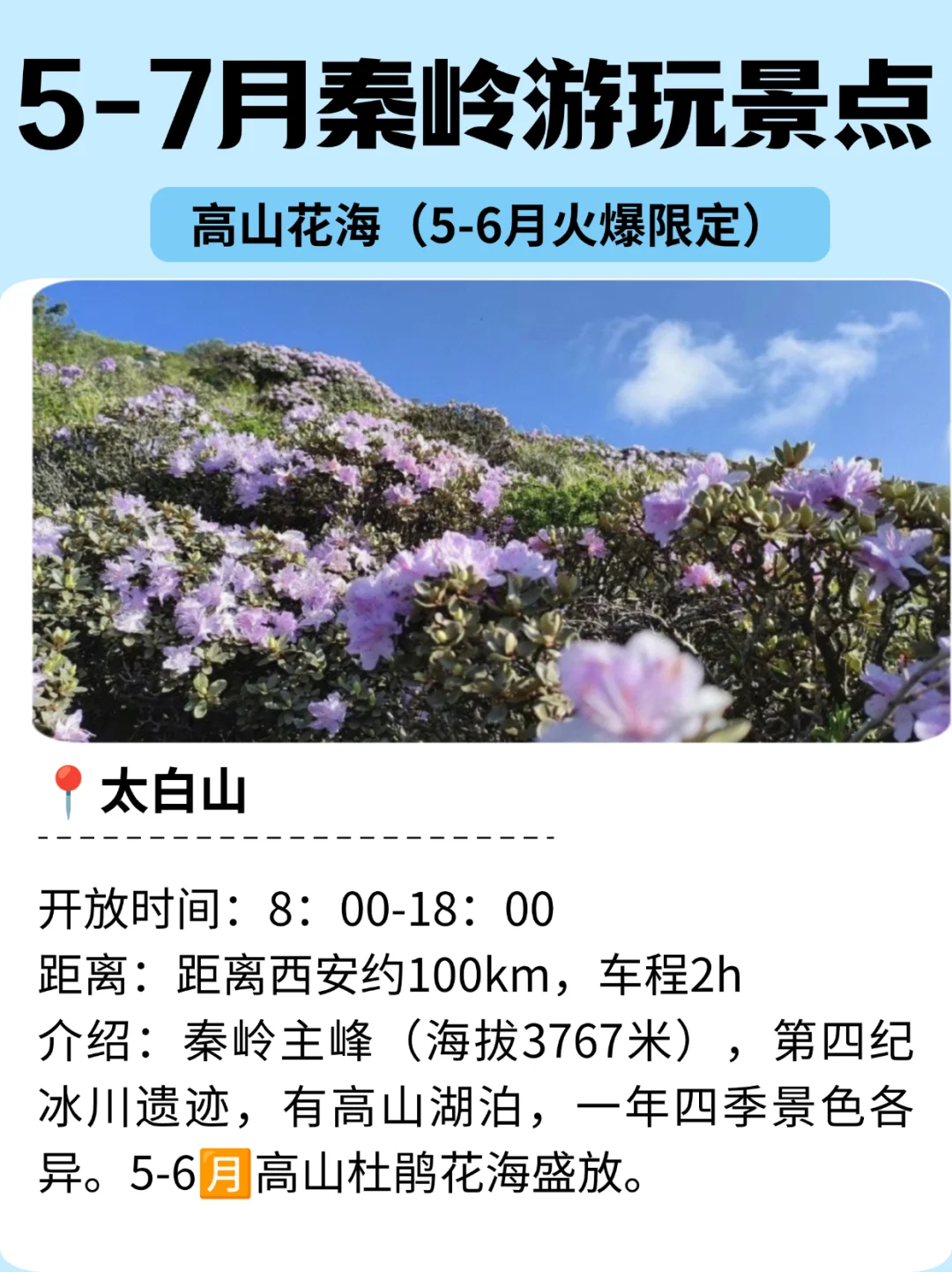 氧气出游，5-7月秦岭游玩、美食📍美爆了