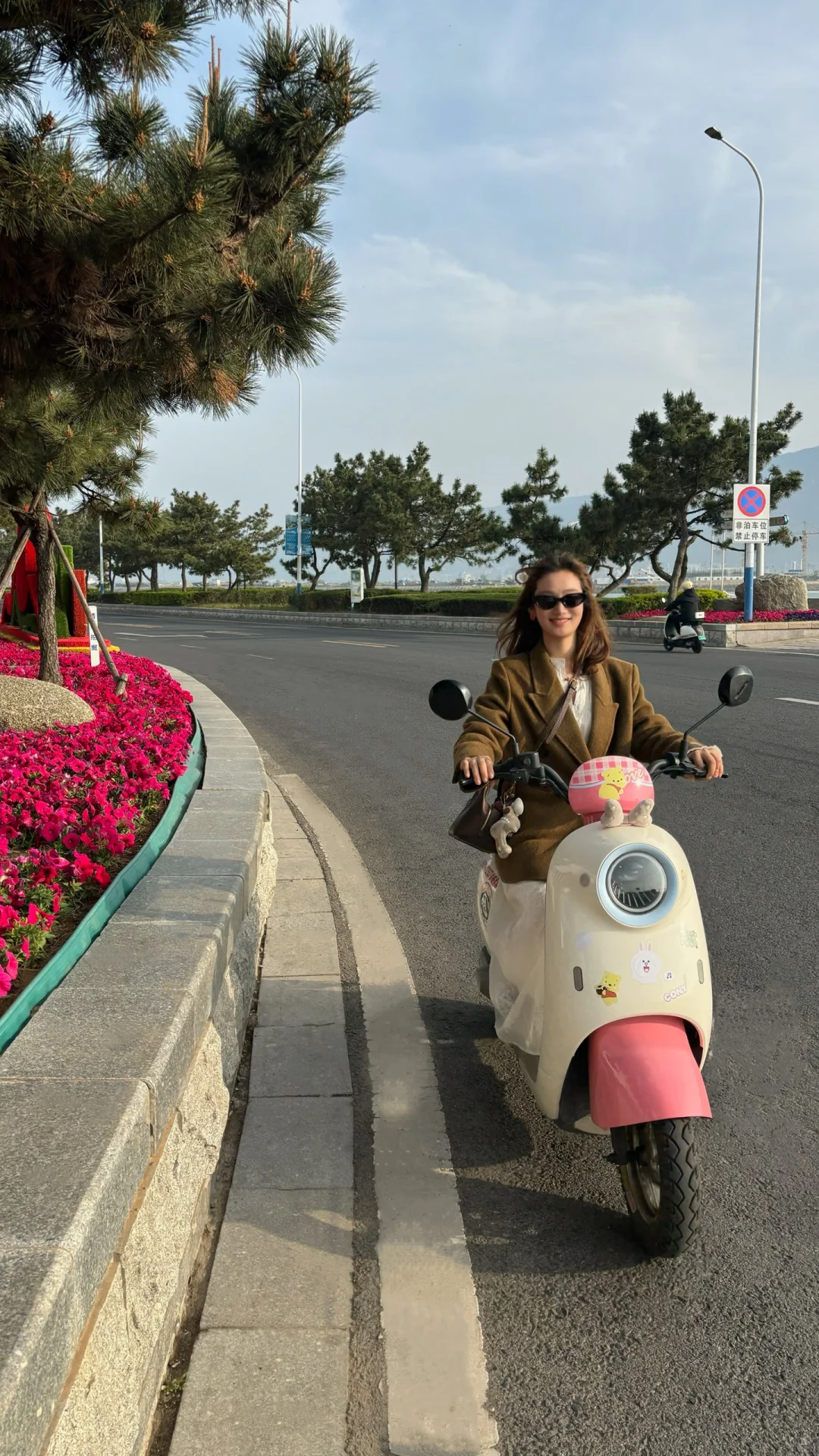 红泰迪和大海好配哦～🌅