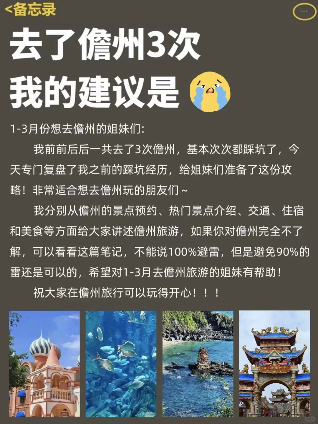 去儋州旅游三次了😭我的建议是…