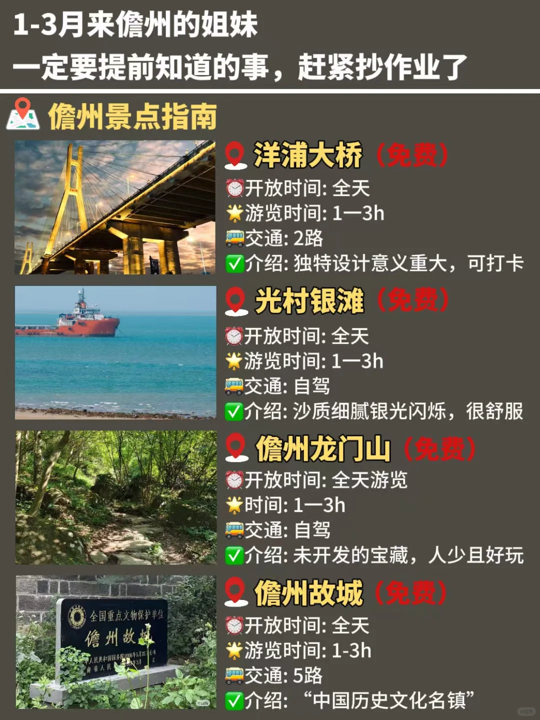 去儋州旅游三次了😭我的建议是…