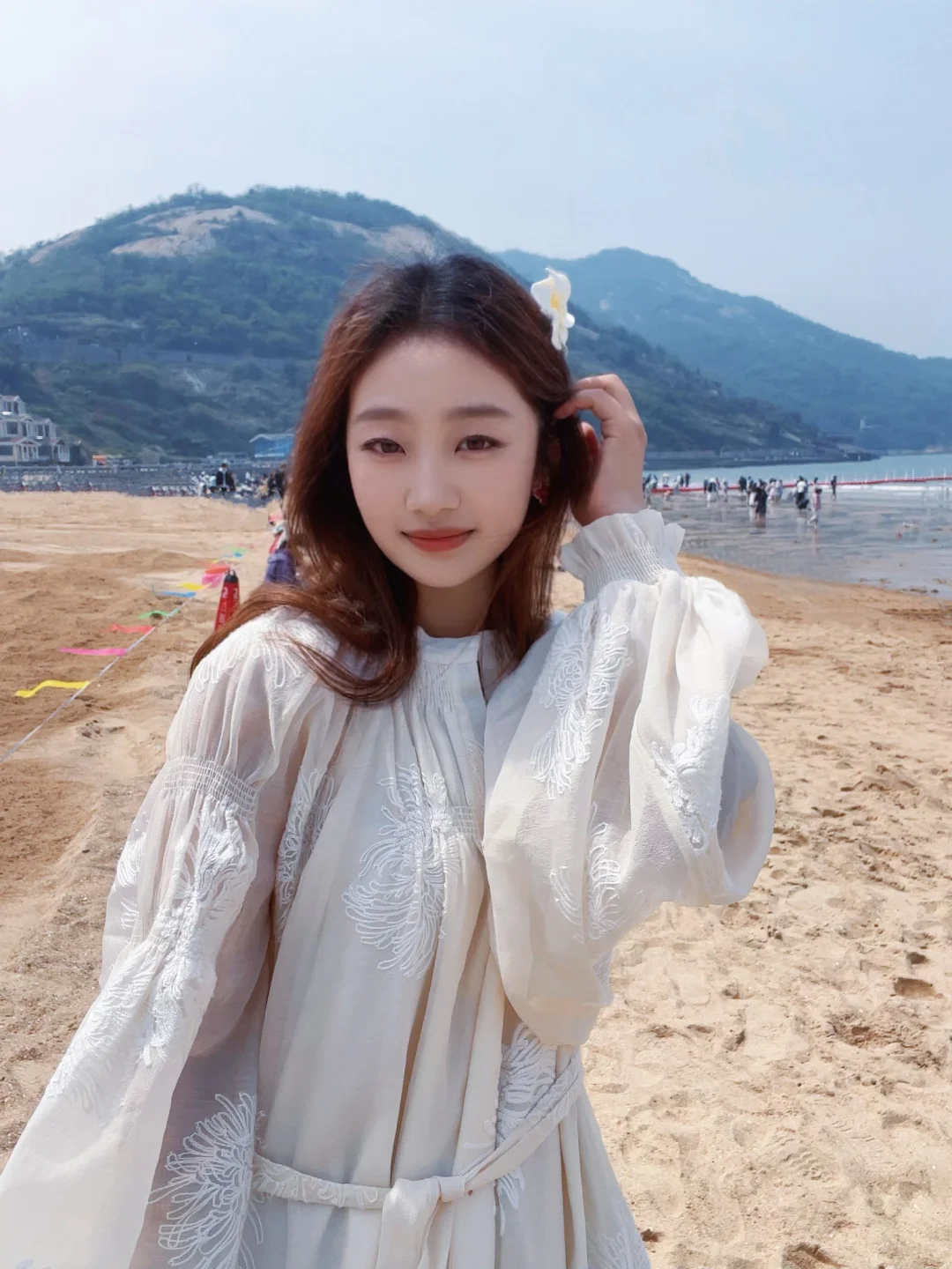 红泰迪和大海好配哦～🌅