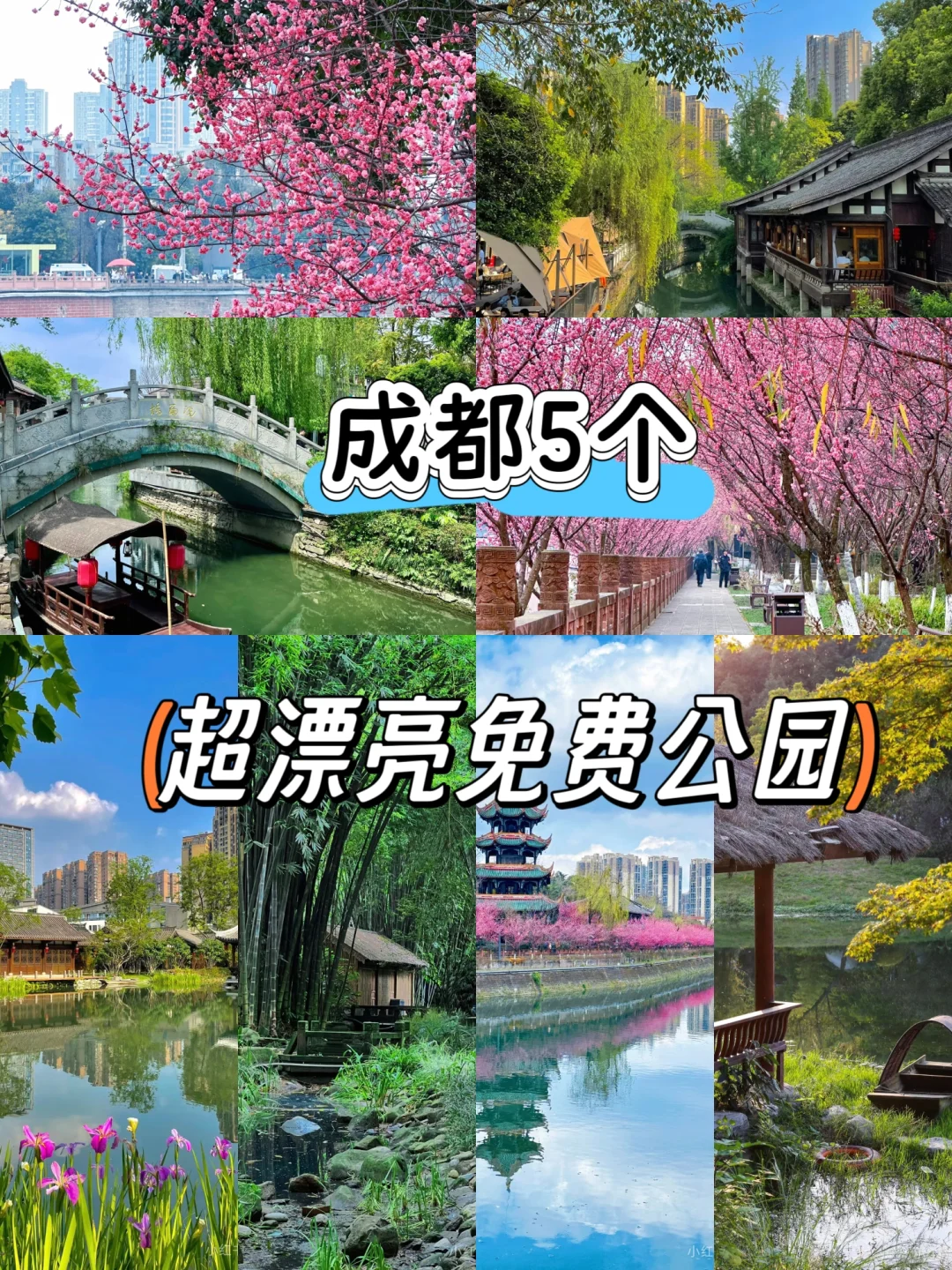 五一别去人挤人❗来成都这5家公园反向游❗