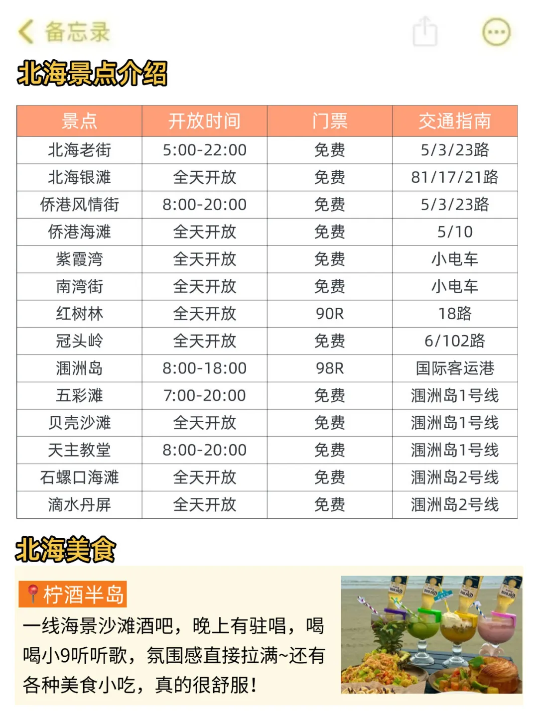 五一来北海的宝子注意了，一定要提前看‼