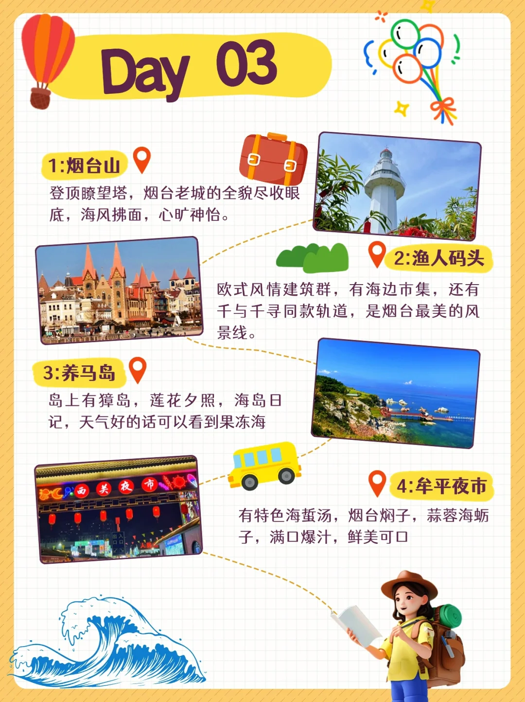 烟台3️⃣天两晚攻略｜美食+避雷一篇搞定👍