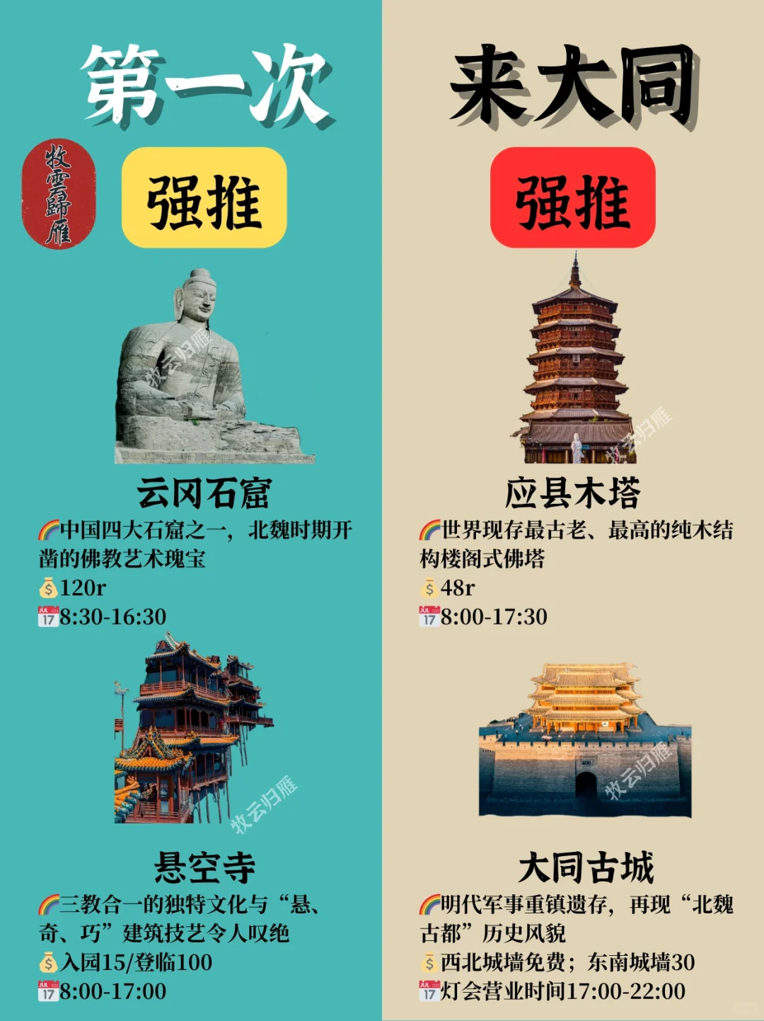 大同旅游 | ⭐️第一次来同必去！不去亏爆
