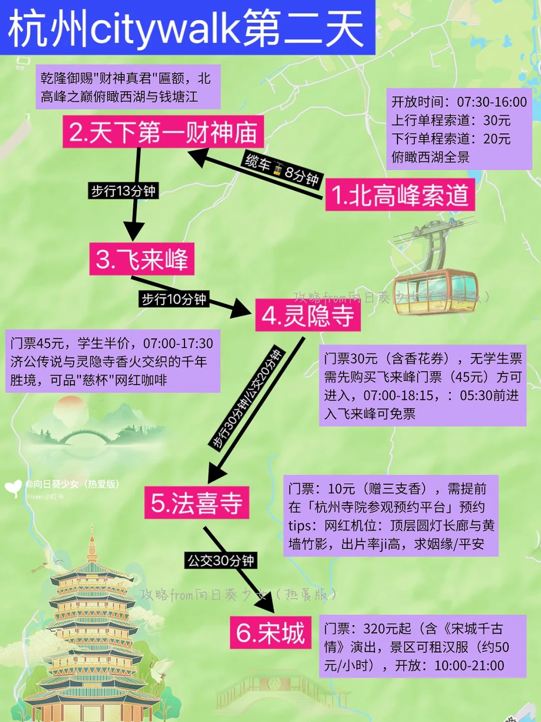 本J人对自己做的五一杭州旅游攻略感动哭😭