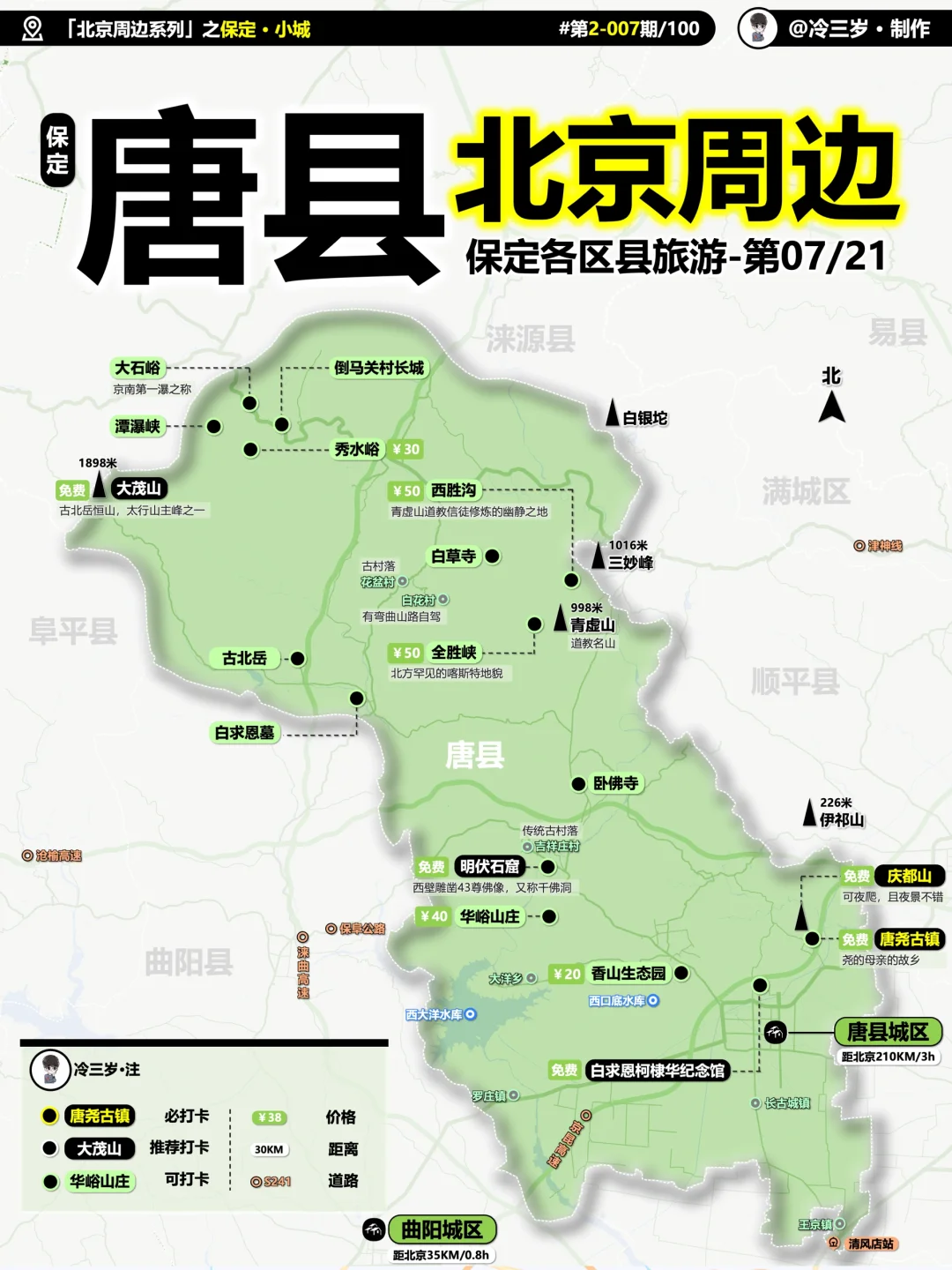 保定24个区县旅游攻略，人都写麻了