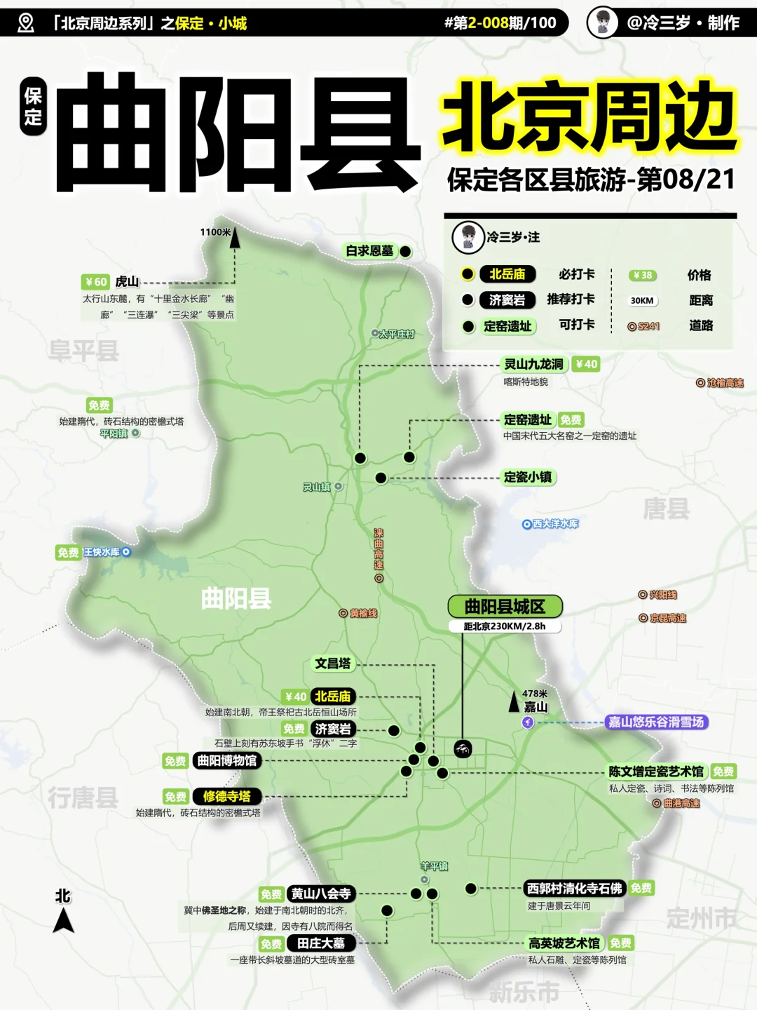 保定24个区县旅游攻略，人都写麻了