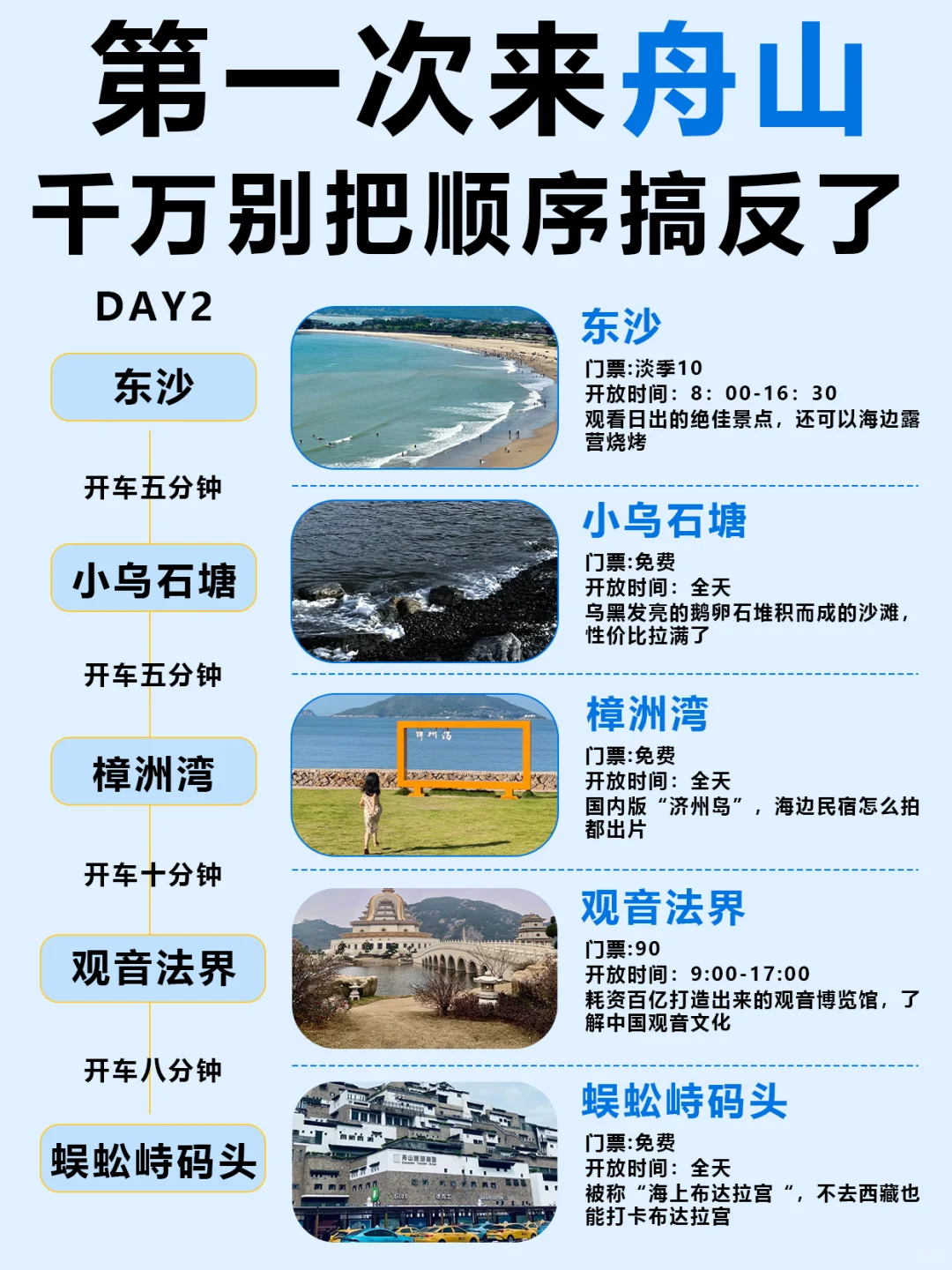 去之前要看到啊❗️舟山旅游🔥保姆级攻略