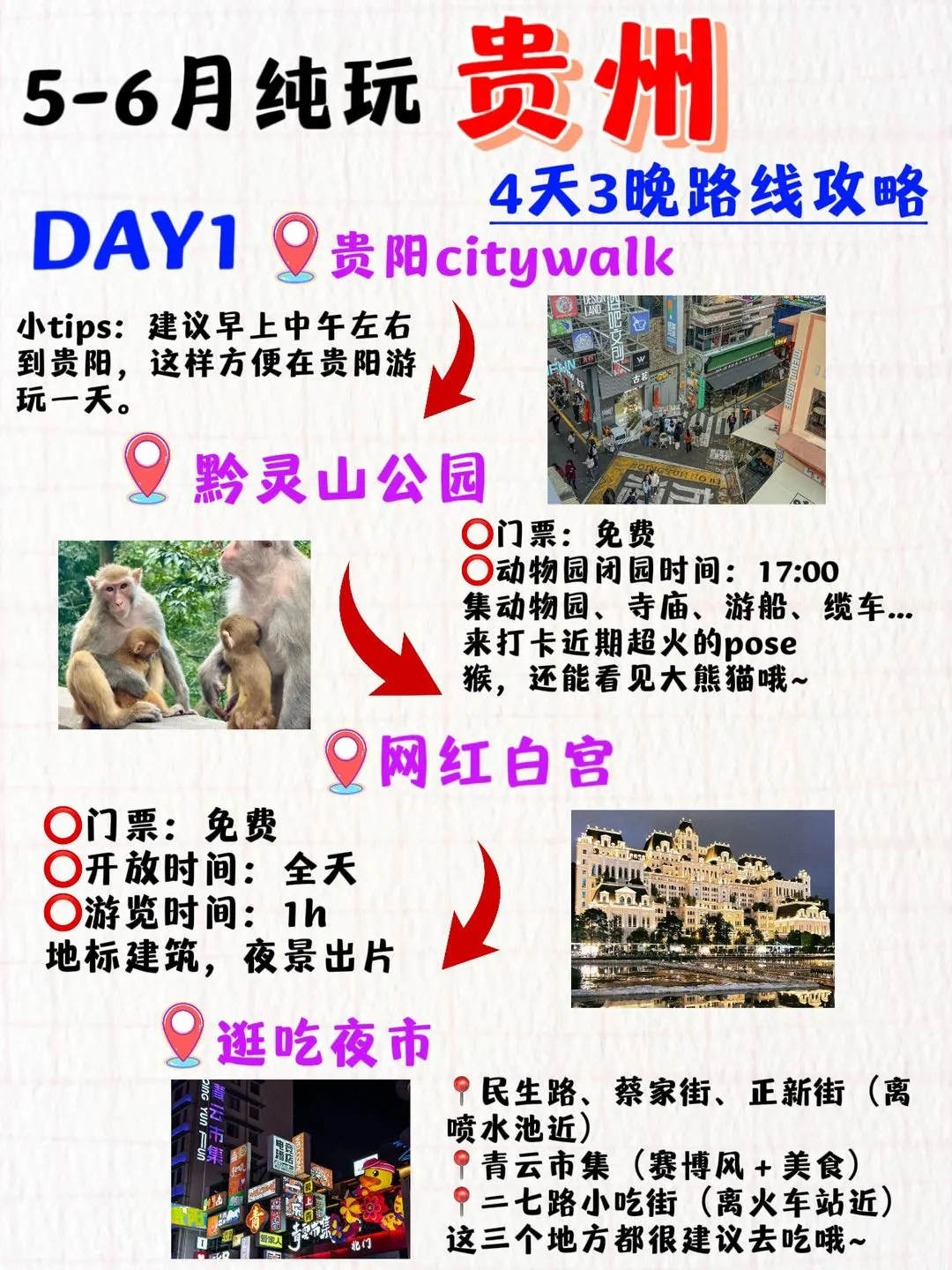 贵阳旅游攻略4天3晚❗5-6月必看‼️