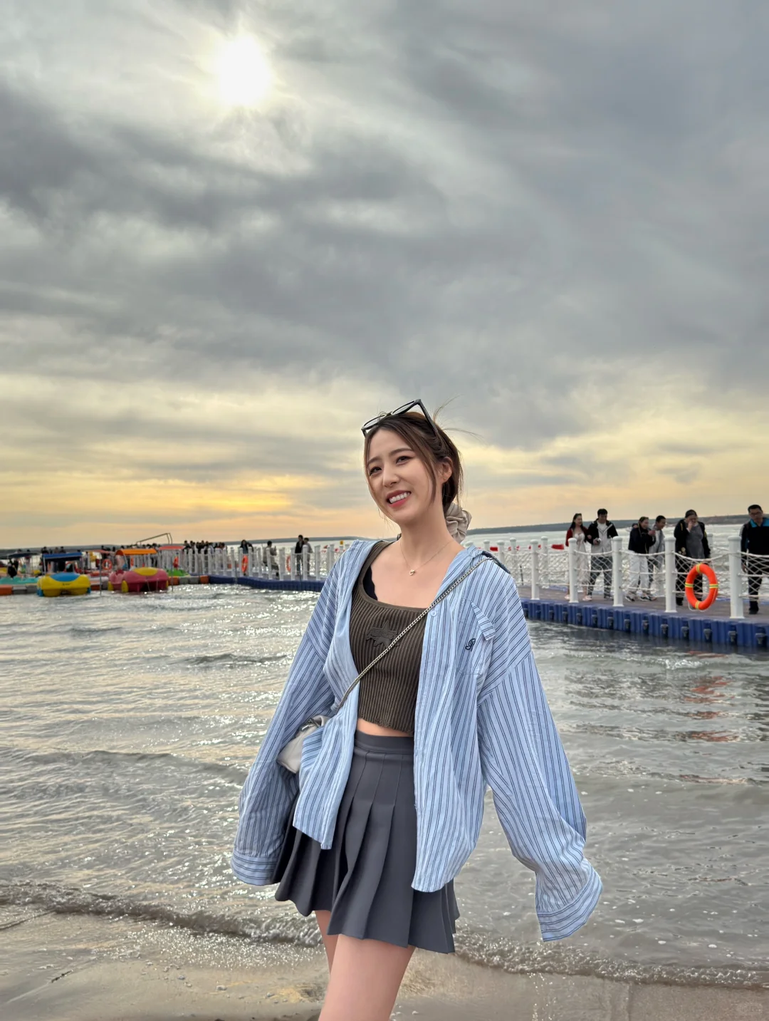 被夕阳治愈了海与晚风更配哦🌊