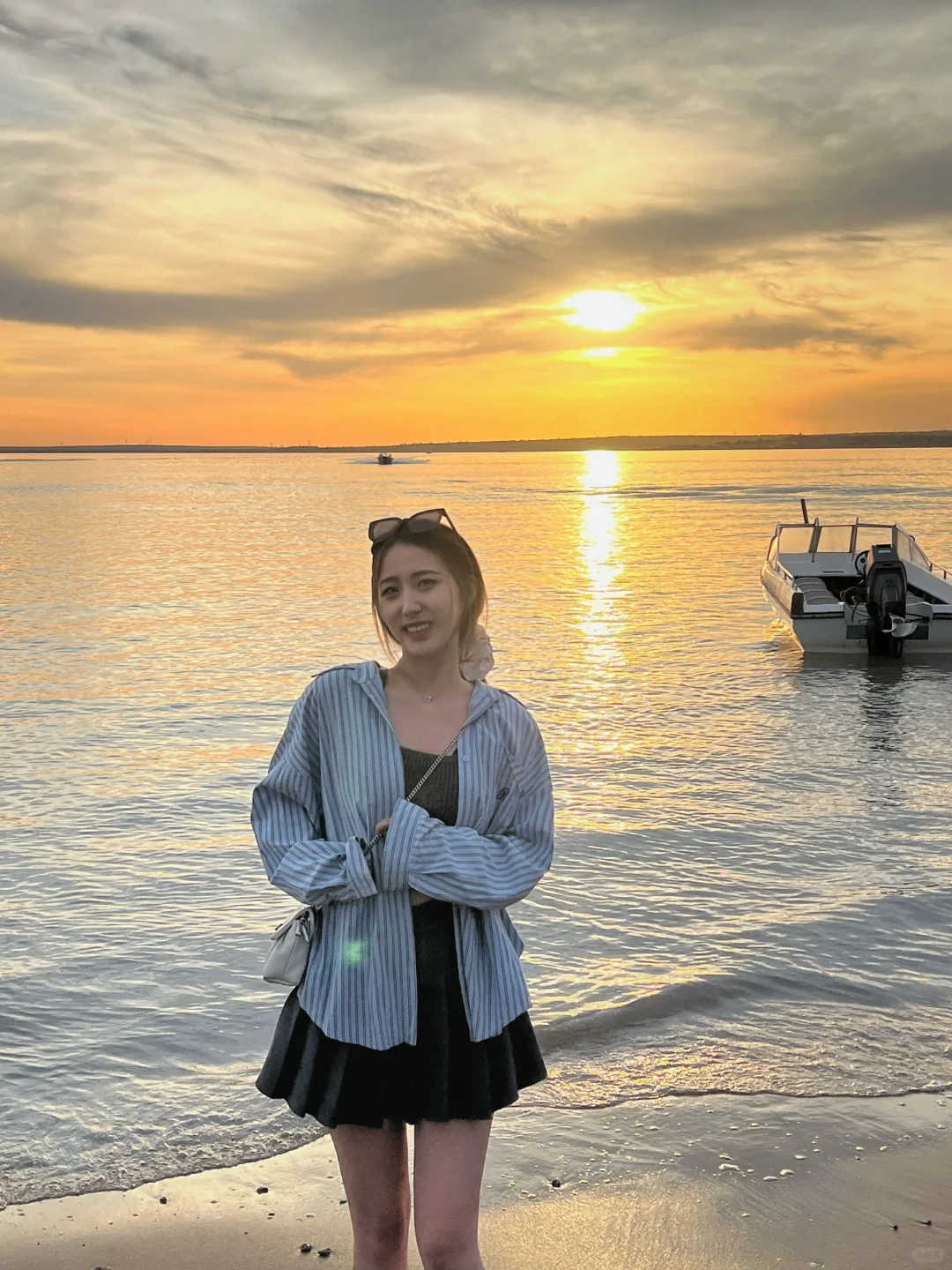 被夕阳治愈了海与晚风更配哦🌊