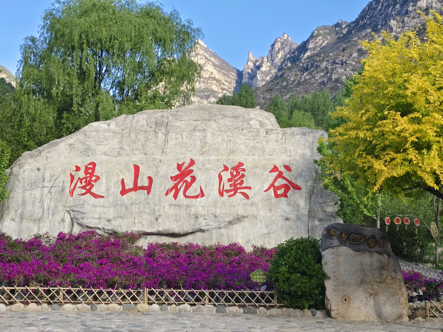 五一漫山花溪谷