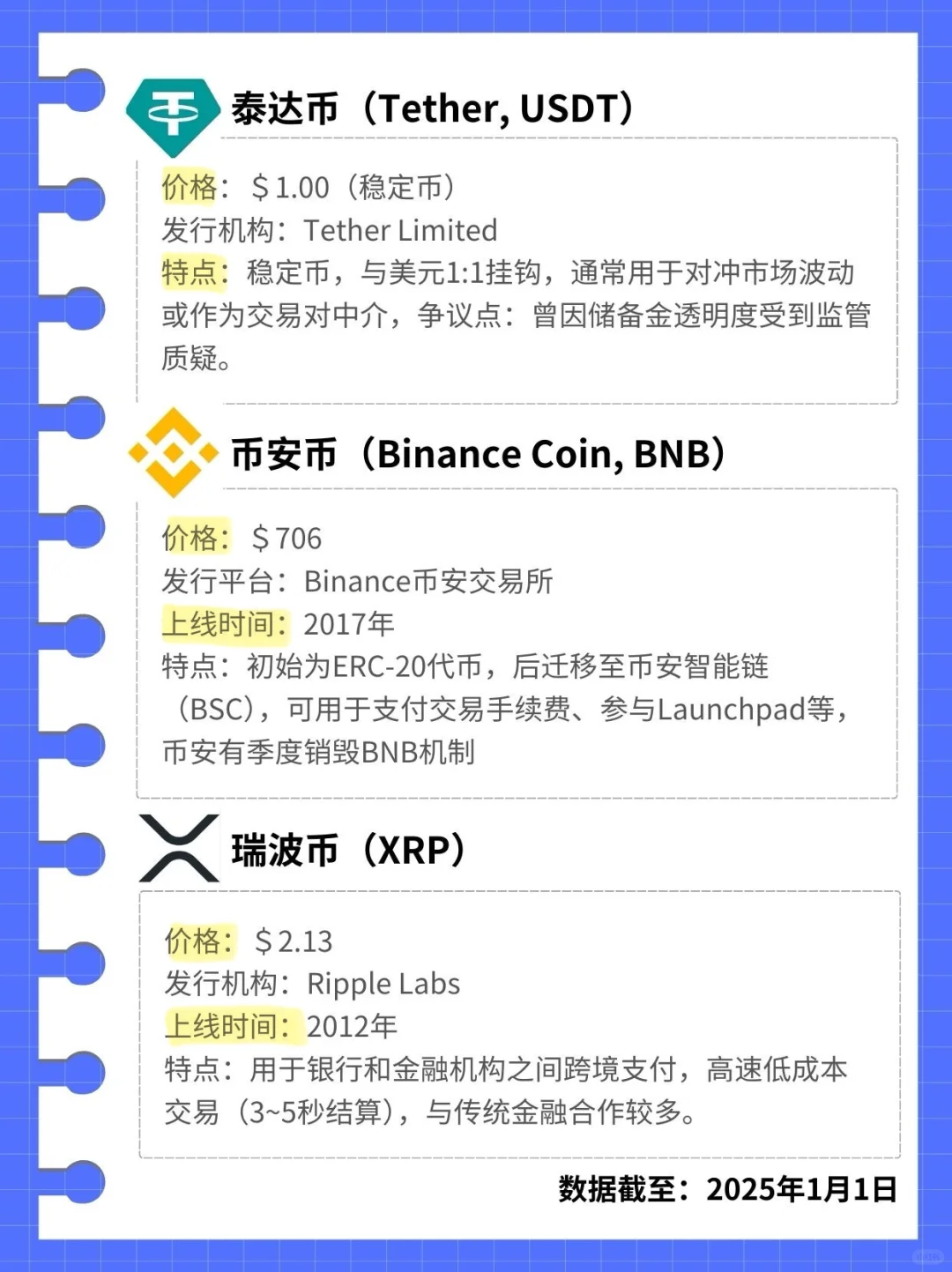 web3新手小白入门top10币种介绍