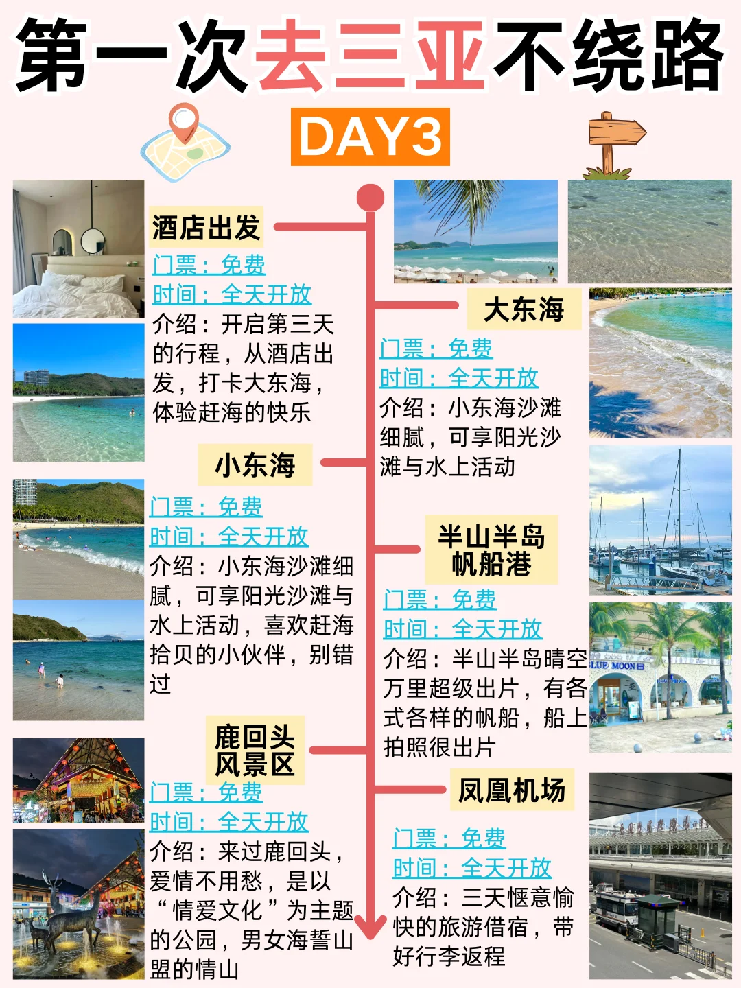 熬夜整理的三亚不绕路版旅游攻略！一定要看