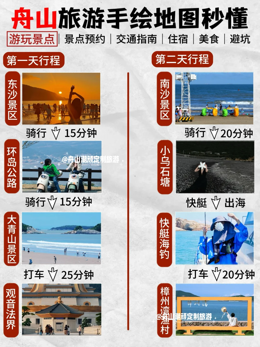 📍舟山旅游攻略｜不绕路详细合理安排版‼️