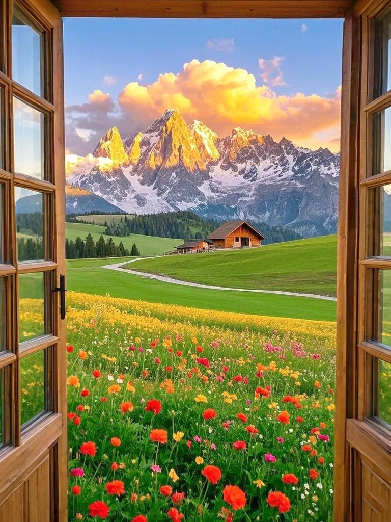 真的不在瑞士,是在五月新疆的小众㊙️境里🥰