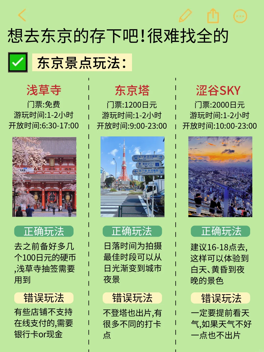 😭终于有人把5~7月东京旅游攻略讲清楚了