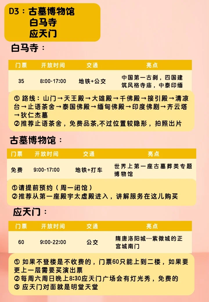 洛阳3天2晚｜人均500💰解锁神都盛世，穿越千