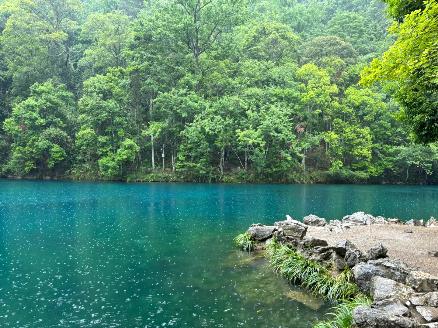 雨天的卧龙潭，封神了